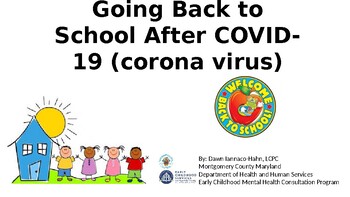 Preview of Going Back to School After COVID-19 (corona virus). A social story.