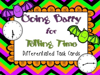 Preview of Going Batty for Telling Time: A 2nd Gr CCSS Aligned Differentiated Math Center
