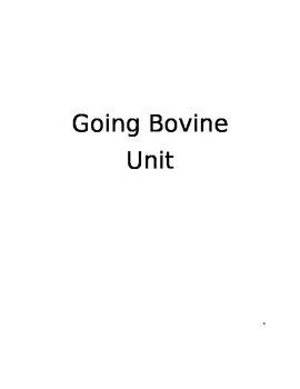 Preview of Going Bovine Unit