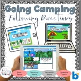 Going Camping Following Directions - Speech Therapy Boom C