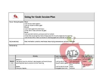Preview of Going For Goals Session plan
