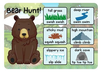 Preview of Going On A Bear Hunt- Visual Choice Board