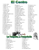 El Centro Going Places and Travel Spanish Vocabulary Collection