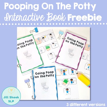 Preview of Pooping on the Potty Interactive Book FREEBIE