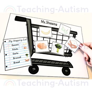 Following Directions Activity  Life Skills Shopping List by Teaching Autism