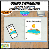 Going Swimming - featuring a girl character