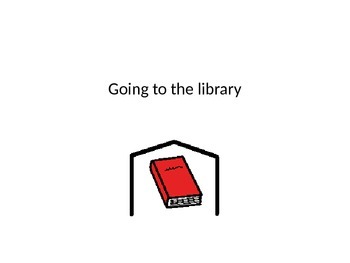 Preview of Going To The Library Social Story