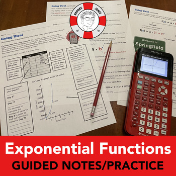 Preview of Going Viral! An Introduction to Exponential Growth and Decay: Guided Notes