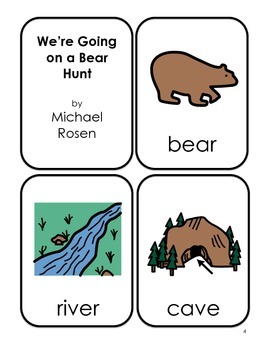 Preview of "Going on a Bear Hunt" Pre-school Unit- General & Special Education.