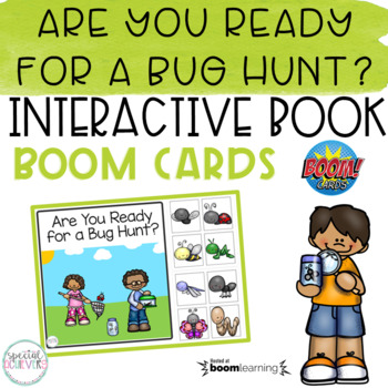 Preview of Going on a Bug Hunt Interactive Book BOOM Cards | DISTANCE LEARNING