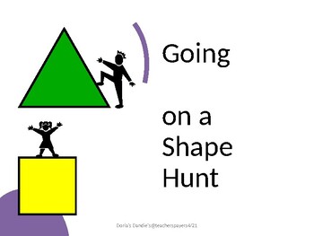 Preview of Going on a Shape Hunt