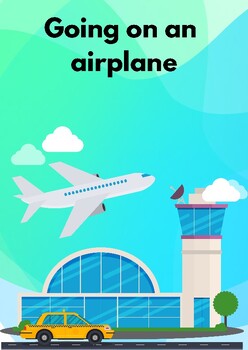 Preview of Going on an airplane social story printable booklet