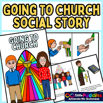 Preview of Going to Church / Mass Social Story / Visual Guide for Autism Special Education