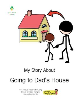 Preview of Going to Dad's Social Story PDF