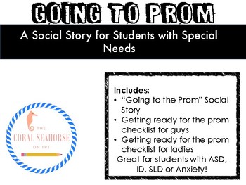 Preview of Going to Prom: Social Story and Checklist for Getting Ready
