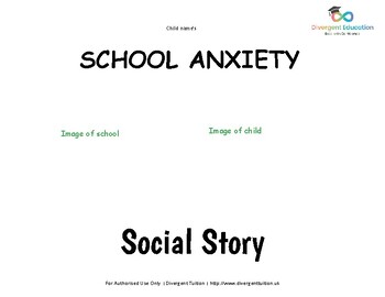 Preview of Going to School: A Social Story for Students with School Refusal and Anxiety
