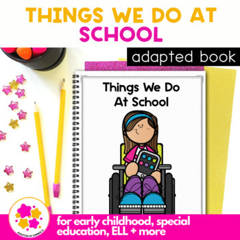 Preview of Circle Time Special Education Back to School All About Me Adapted Book Activity