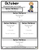 Going to School - Boy - Editable Newsletter Template #60Ce