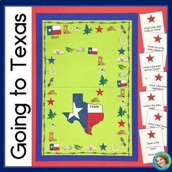 Preview of Texas State Symbols History and Geography Game | Texas Symbols Review