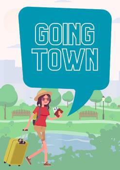 Preview of Going to Town worksheets for kids By Jmee