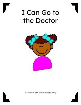Preview of Going to the Doctor Social Story (Girl 2)