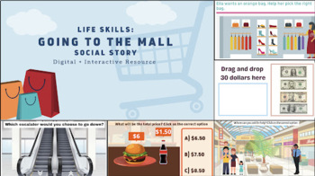 Preview of Going to the mall - Social Story 