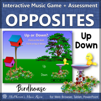 Preview of Spring Music | Up and Down Melodic Direction Interactive Music Game {birdhouse}