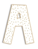 Gold Accent Bulletin Board Letters