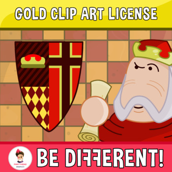 Preview of Gold Clip Art License (PartyHead Graphics) Extended Digital And Printable