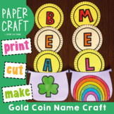 Gold Coin Name Craft | St Patrick's Day Activity