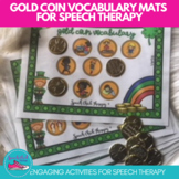 Gold Coin Vocabulary Mats for Speech Therapy