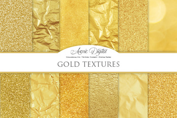 Download Gold Foil Textures Golden Background Digital Paper ...