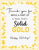 Gold Gift Tags