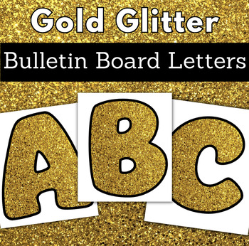 Glitter Bulletin Board Letters Bundle