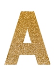 Gold Glitter Print | A-Z 0-9 Decor | Printable Bulletin Bo