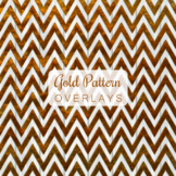 Gold Metallic Texture Pattern Paper Overlay Textures