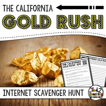 Preview of Gold Rush Activity: Internet Scavenger Hunt