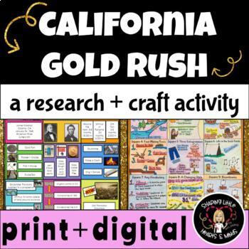 Preview of Gold Rush California + Research Project + Craft Quilt + Group + DIGITAL + PRINT
