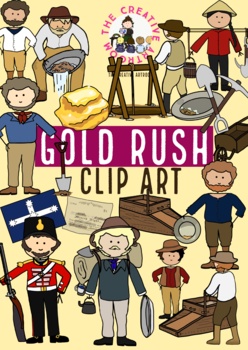 Preview of Gold Rush Clip Art HSIE HASS Australian History