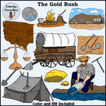 Preview of Gold Rush Clip Art