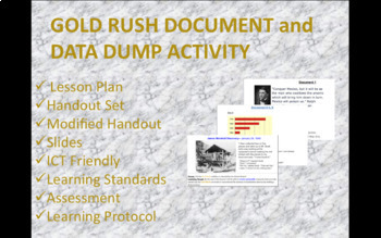 Preview of Gold Rush Document and Data Dump Activity