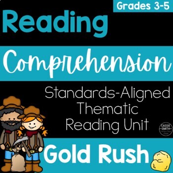 Preview of Gold Rush - Historical Events Text Structure Point of View ELA Unit Grades 3-5