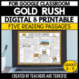 Gold Rush Reading Passages - Digital & Printable