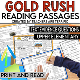 California Gold Rush Reading Passages Print & Read