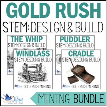 Preview of Gold Rush STEM Activity BUNDLE Colonial Life Mining Techniques