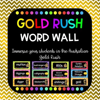 Preview of Gold Rush word wall
