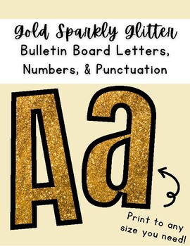 Glitter Bulletin Board Letters Bundle