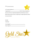 Gold Star Letter