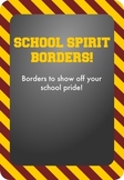Gold / Yellow and Maroon - School Spirit Borders 9 Pack