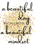 Gold and Gorgeous - wall poster 1 - A Beautiful Day